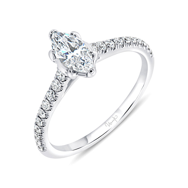 Uneek Timeless Collection Cathedral Marquise Engagement Ring