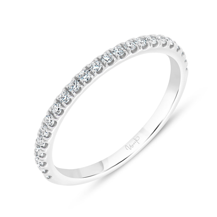 Uneek Petals Collection 1-Row Wedding Ring